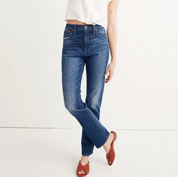 Madewell Denim - Madewell Highrise Slim Boyjean in Milton wash